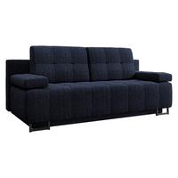 SCHLAFSOFA Morena D - Schwarz/Dunkelblau, Holz/Textil (200/90/90cm) - MIRJAN24