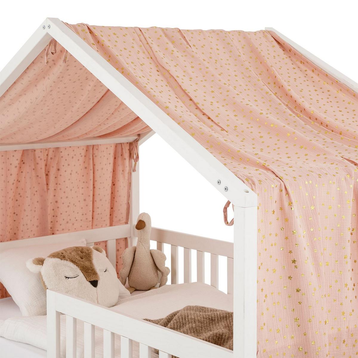 HAUSBETT- HIMMEL LIAN - Goldfarben/Rosa, Textil - IDIMEX