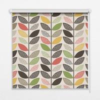 INNENROLLO - Fensterrollo - Rollo - 140x140 cm - Bunte Blätter - Grün, Kunststoff (140/140/0.5cm) - TULUP