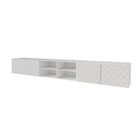 LOWBOARD VIRA-W 3x100x40x40 cm - Weiß - Weiß, Holzwerkstoff (300/40/40cm) - ALTDECOR