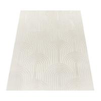 KURZFLORTEPPICH, mit Struktur, aus Polyester, Creme, 80 x 150 cm - Creme, Textil (150/80cm) - KADIMA DESIGN