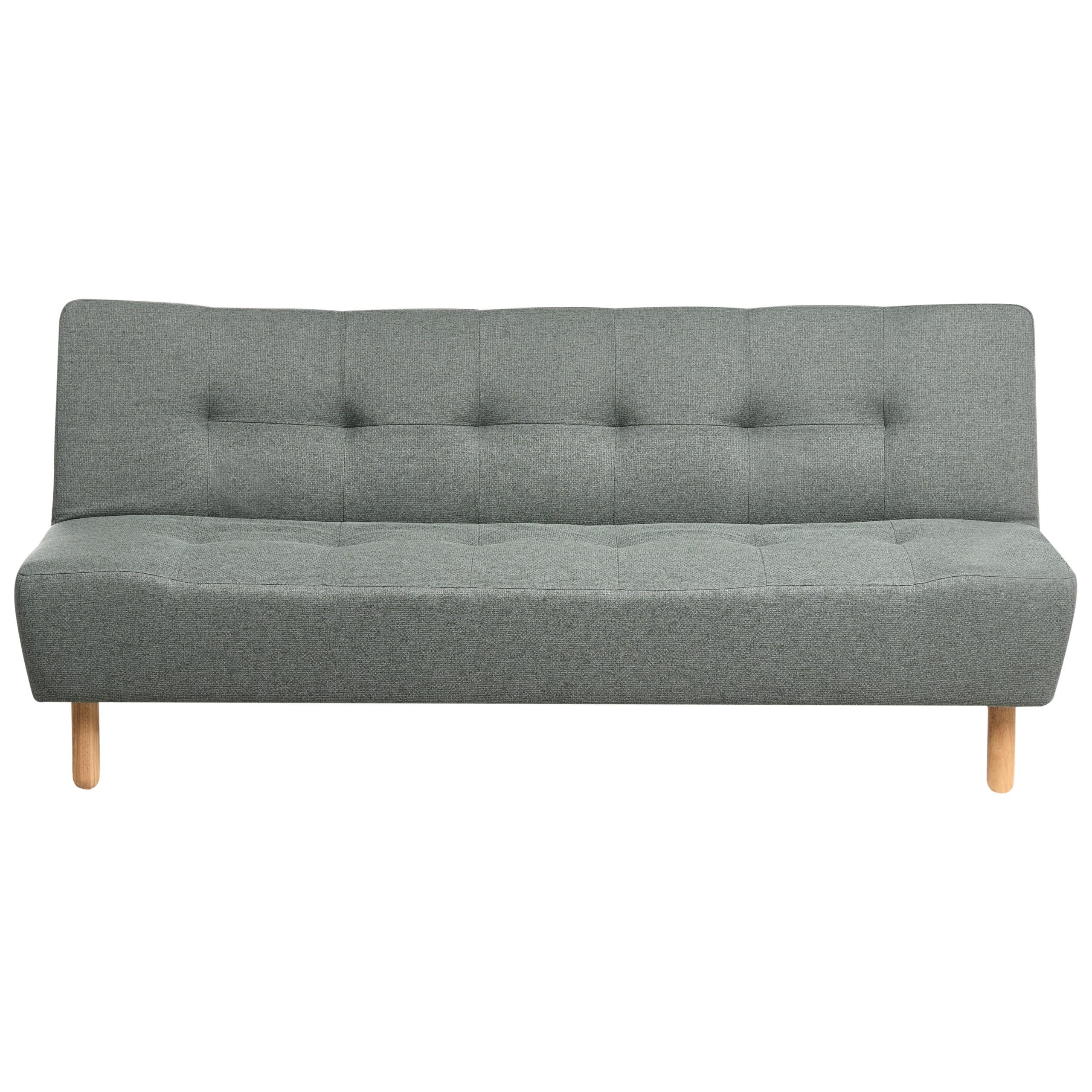 SCHLAFSOFA 3-Sitzer Stoff Grün Alsten - Grün, Textil (183/80/79cm) - Beliani