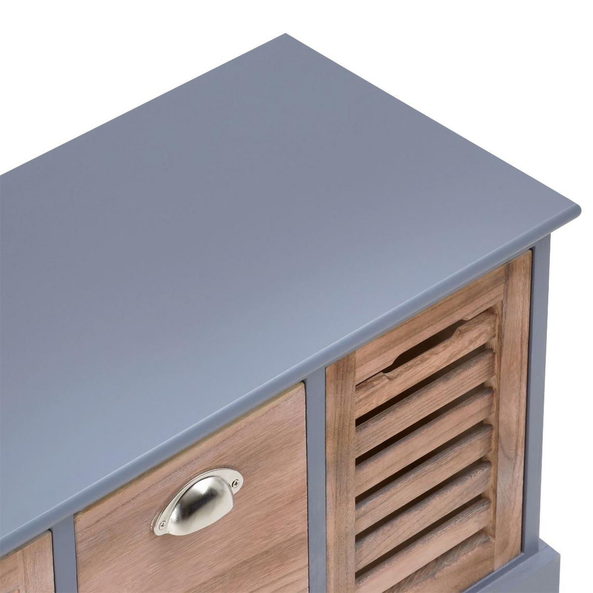 SITZBANK TRIENT grau/natur - Naturfarben/Grau, Holz (73/41/32cm) - CARO-Möbel