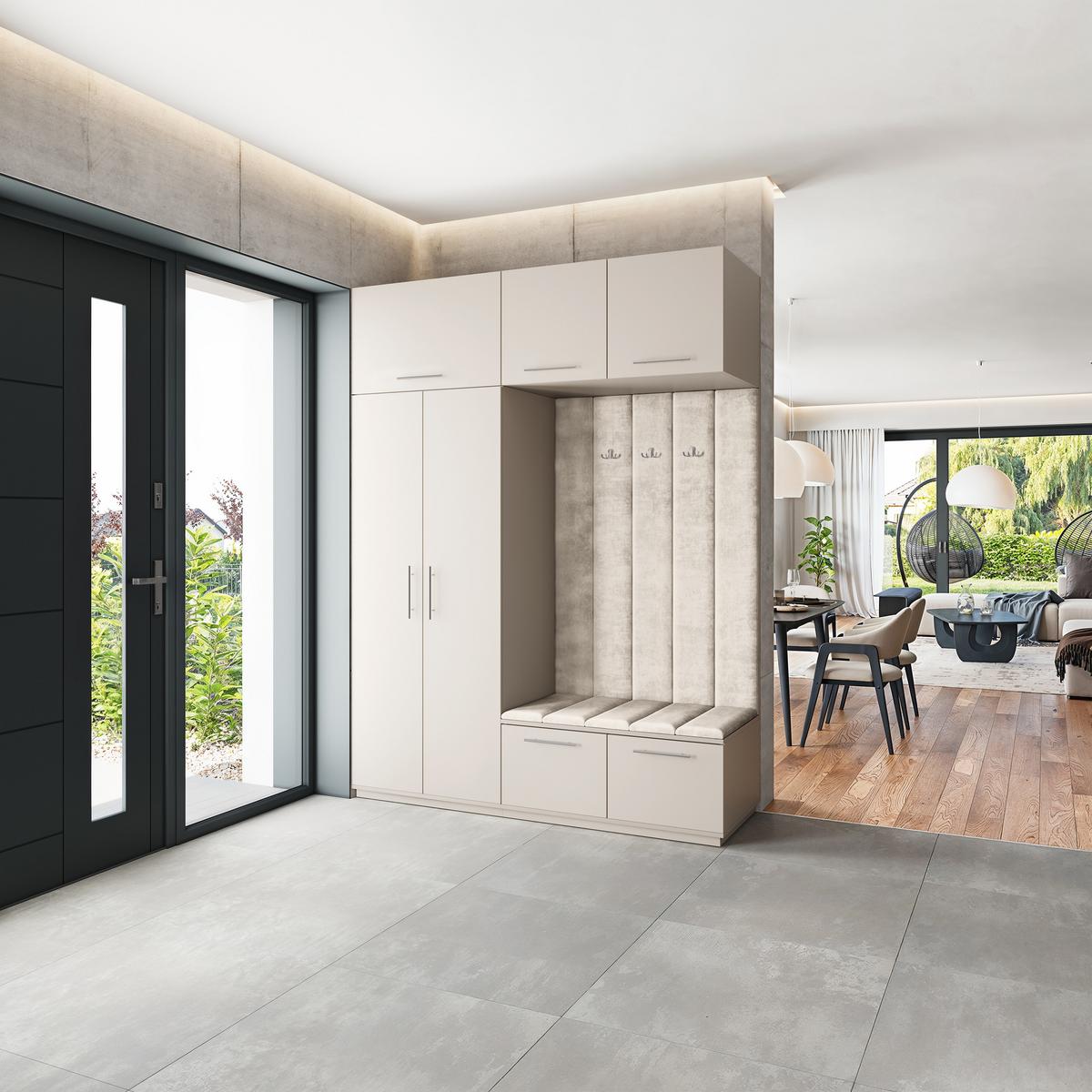 GARDEROBENSCHRANK REMA 180/240/60 cm Modern Kaschmir - Kaschmir/Beige, Holzwerkstoff (180/240/60cm) - MASSENO