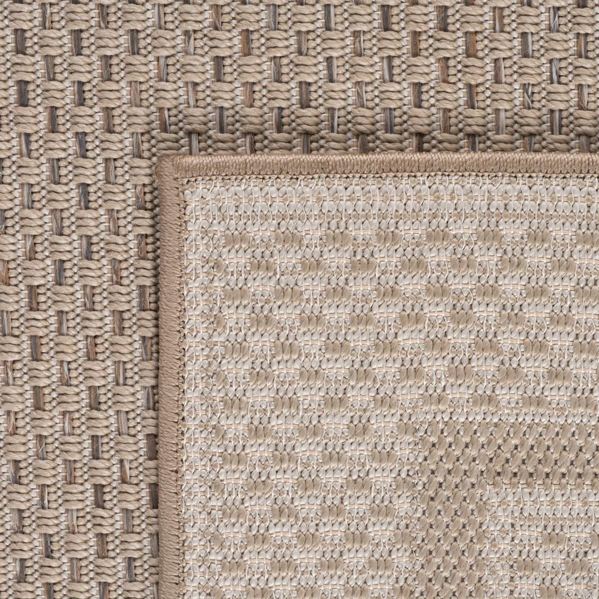 TEPPICH Outdoor VENTOUX in Beige, mit Bordüre, 120 x 170 cm - Beige, Textil (170/120cm) - KADIMA DESIGN