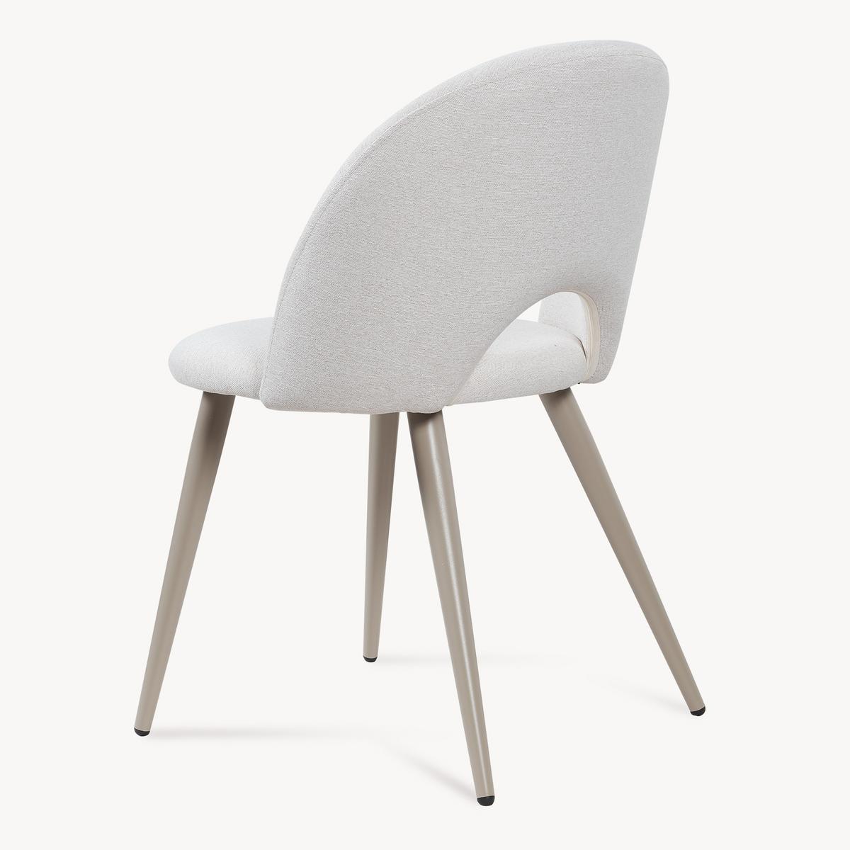 ESSZIMMERSTUHL-SET 2 TLG. Karijoki - Beige, Textil/Metall (50/77/55cm) - [en.casa]