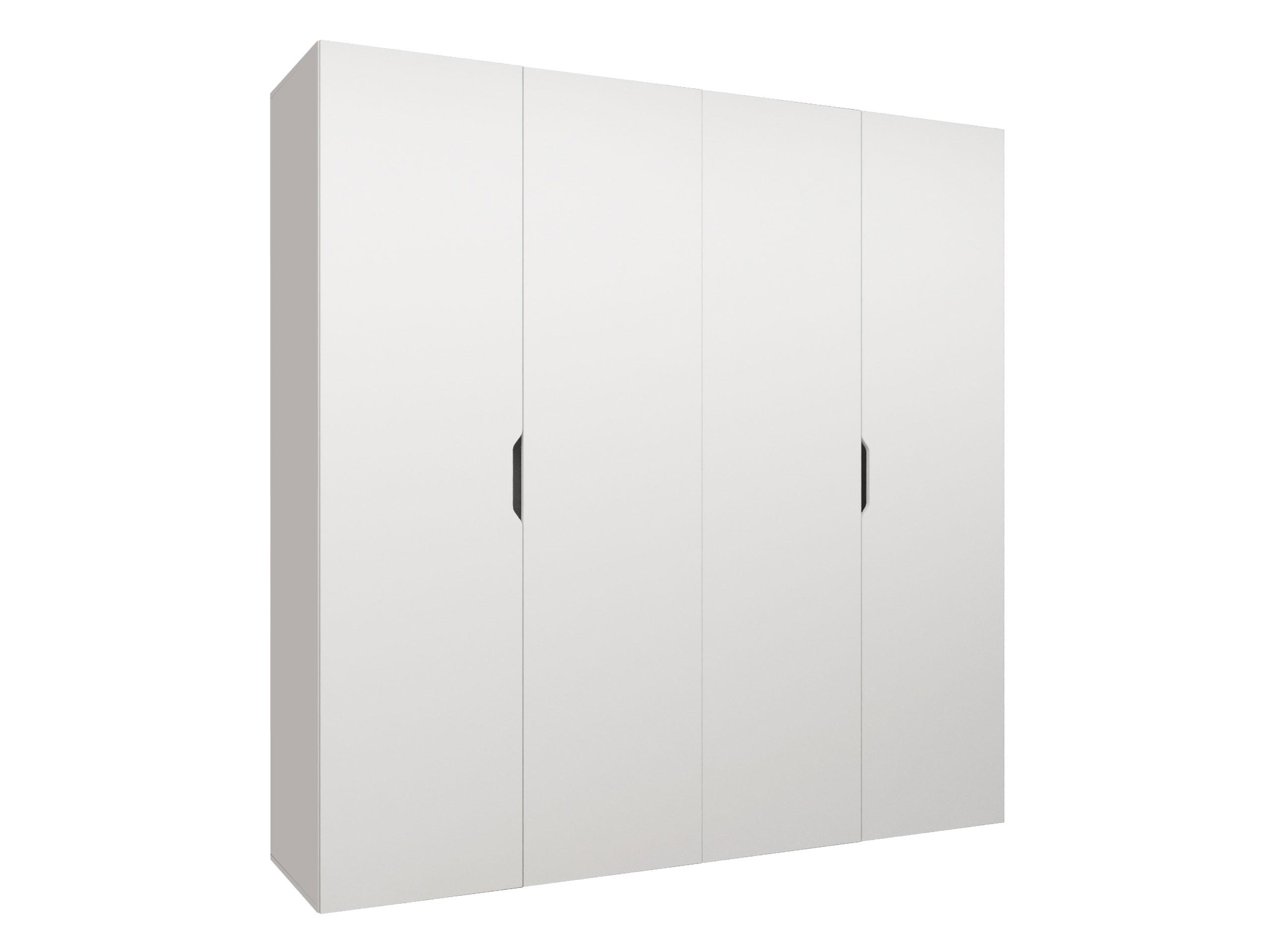 DREHTÜRENSCHRANK Malaga 200 - Weiß, Holzwerkstoff (200/202/52cm) - MIRJAN24