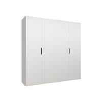 DREHTÜRENSCHRANK Malaga 200 - Weiß, Holzwerkstoff (200/202/52cm) - MIRJAN24