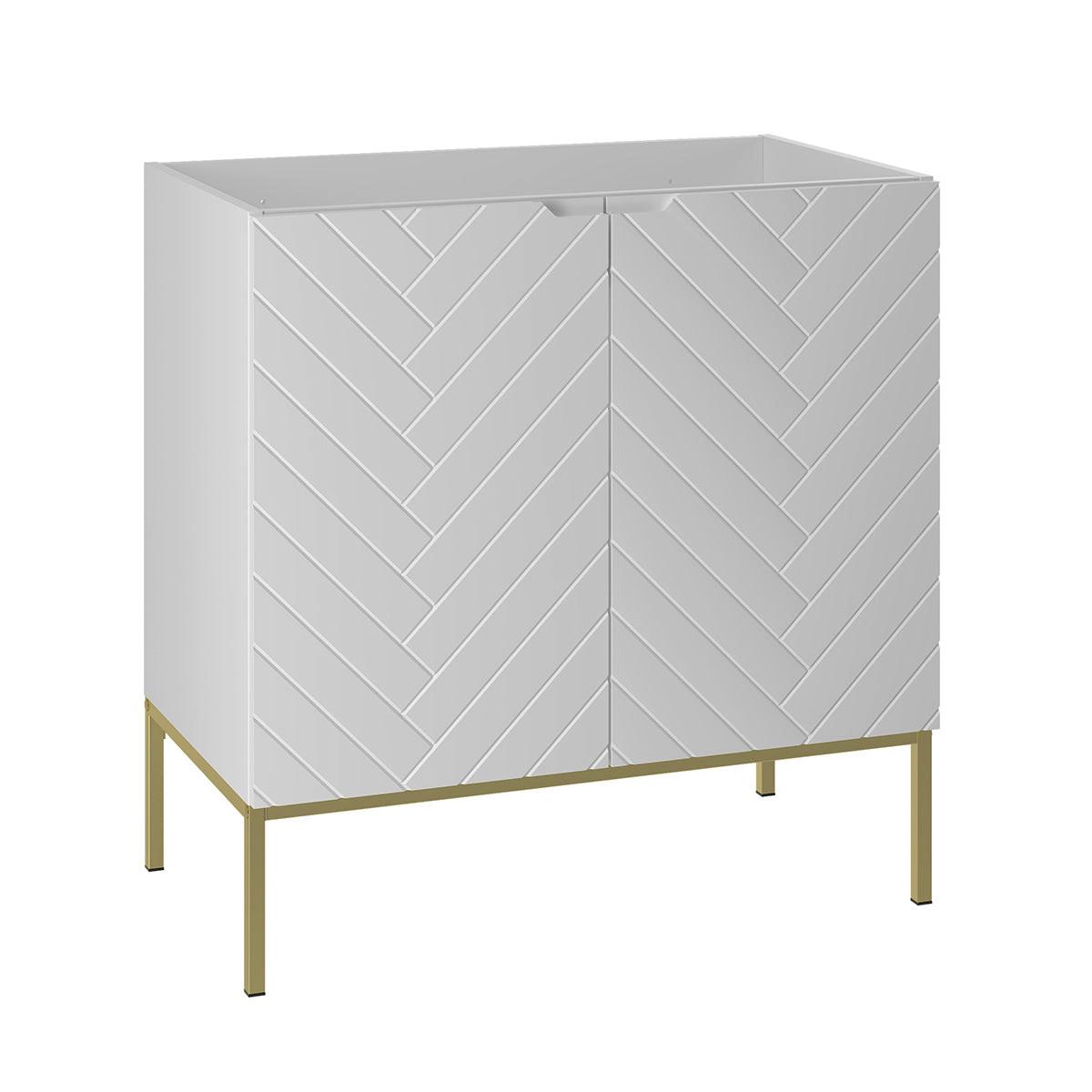 WASCHTISCHUNTERSCHRANK 80cm Daria Weiß - Weiß, Holzwerkstoff (80/82/45.8cm) - Petits-meubles