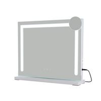 SCHMINKSPIEGEL Francis 50/12/40 cm - Weiß, Glas (50/40/12cm) - Nettlife