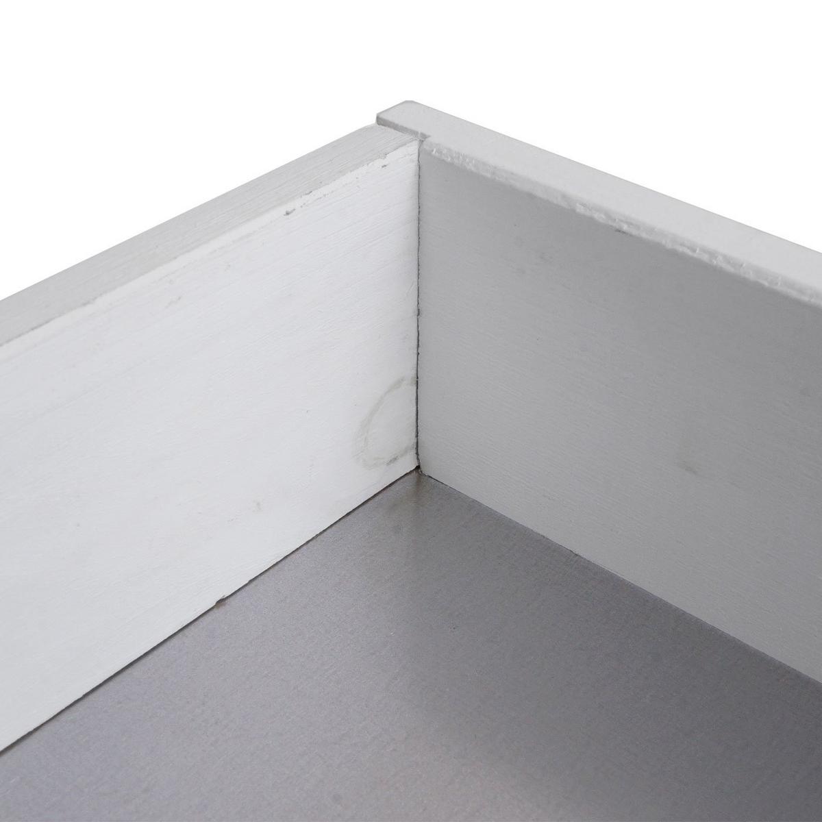 GARTENSCHRANK MIT ARBEITSPLATTE Weiß - Weiß, Holz (52/104/86cm) - MCW