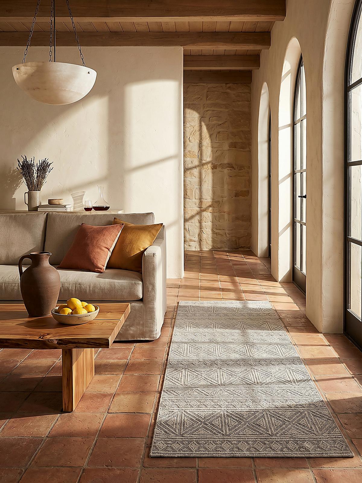 TEPPICH Waschbar LEAM, geometrisch, Grau, 155 x 230 cm - Grau, Textil (230/155cm) - KADIMA DESIGN