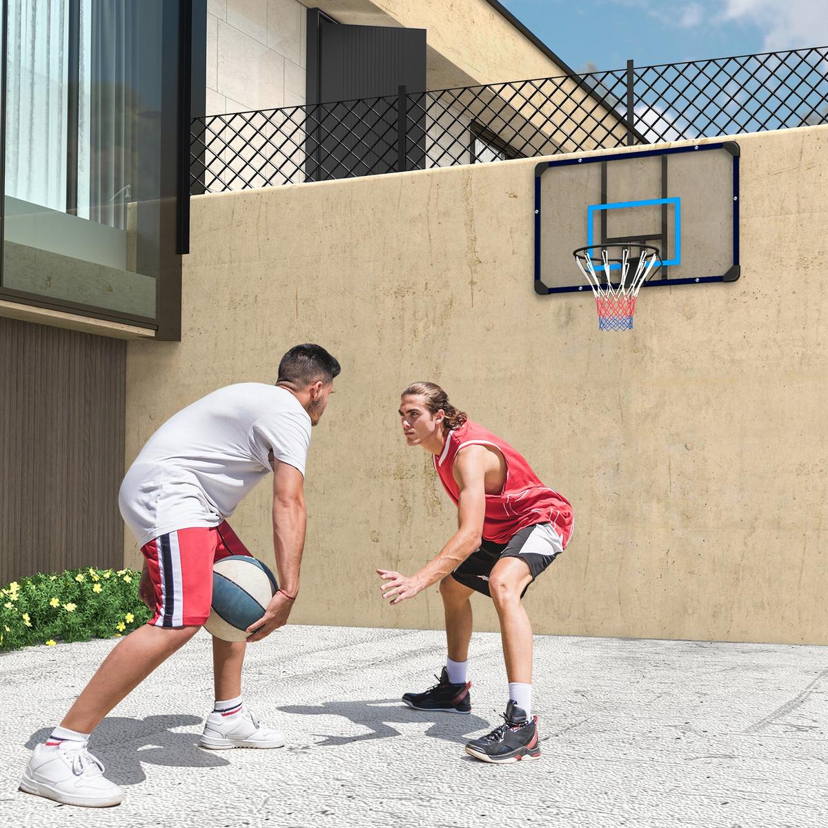 BASKETBALLKORB - Blau, Metall (61/113cm) - SPORTNOW