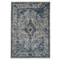 TEPPICH ADUR, orientalisch mit Medaillon, Blau, 160 x 230 cm - Blau, Textil (230/160cm) - KADIMA DESIGN