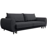3-SITZER SCHLAFSOFA Cortez schwarz - Schwarz, Textil (251/76/95cm) - Beautysofa