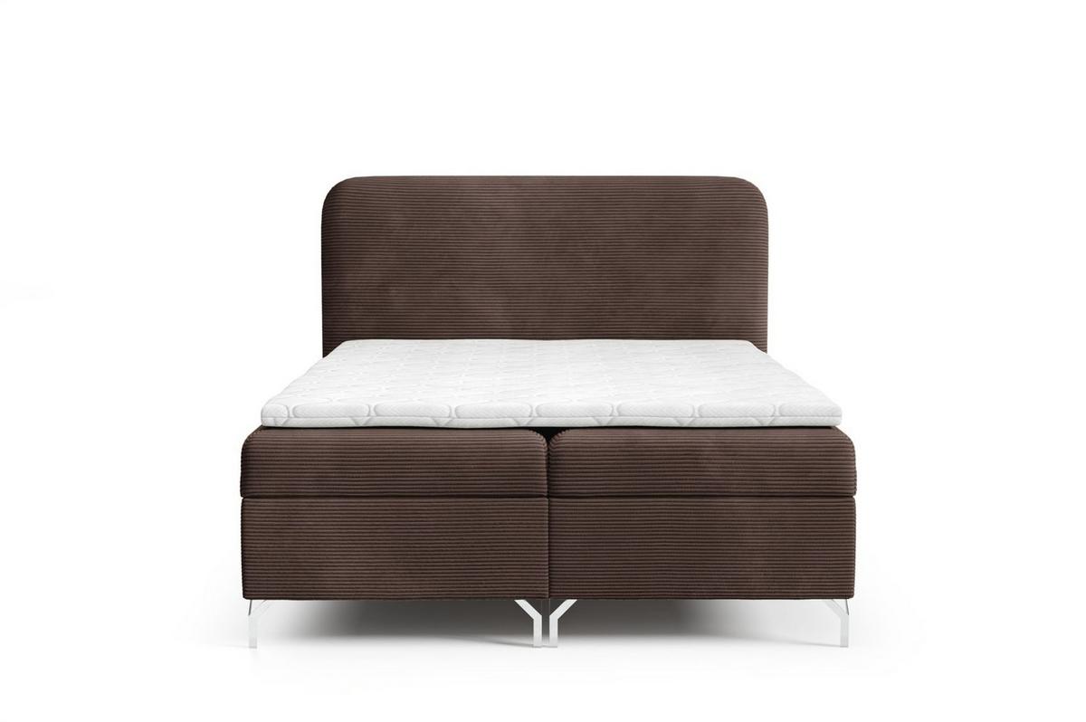 BOXBETT Emilio - Braun, Holzwerkstoff/Textil (140/200cm) - Fun Möbel