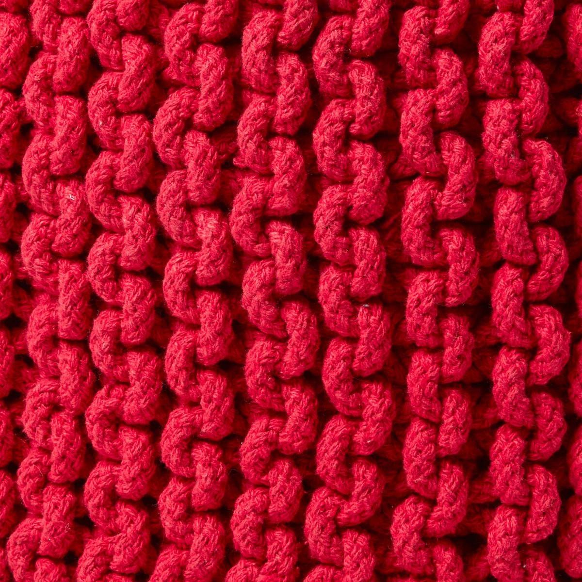 AUFBEWAHRUNGSKORB Baumwolle 42/37 cm - Rot, Textil (42/42/37cm) - Homescapes