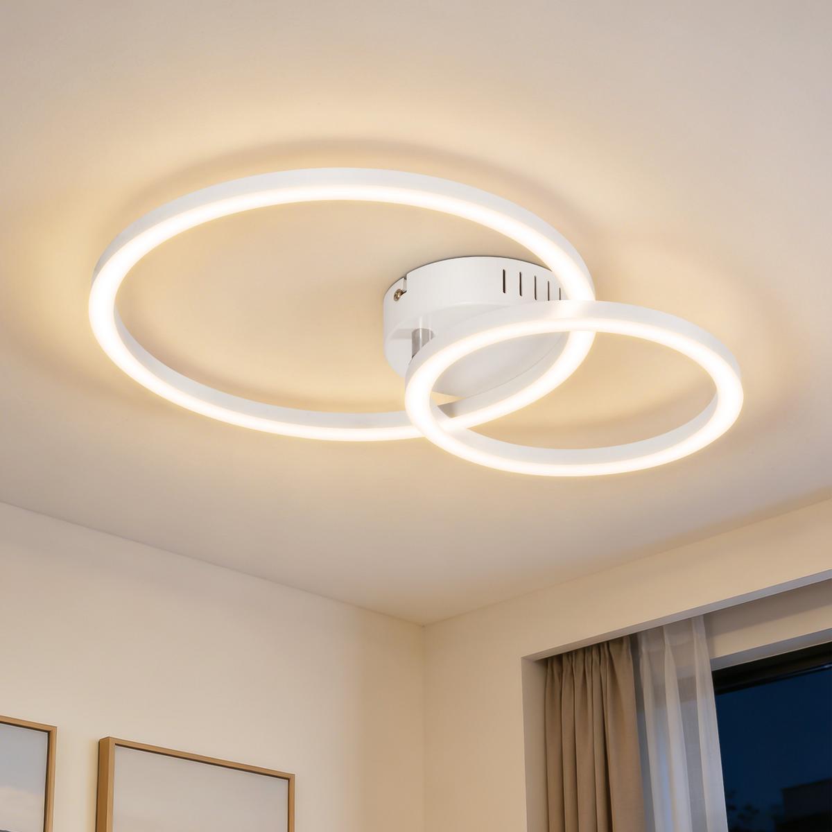LED DECKENLEUCHTE Lioren 40.5/30/6.7 cm - Weiß, Kunststoff (40.5/30/6.7cm) - ZMH