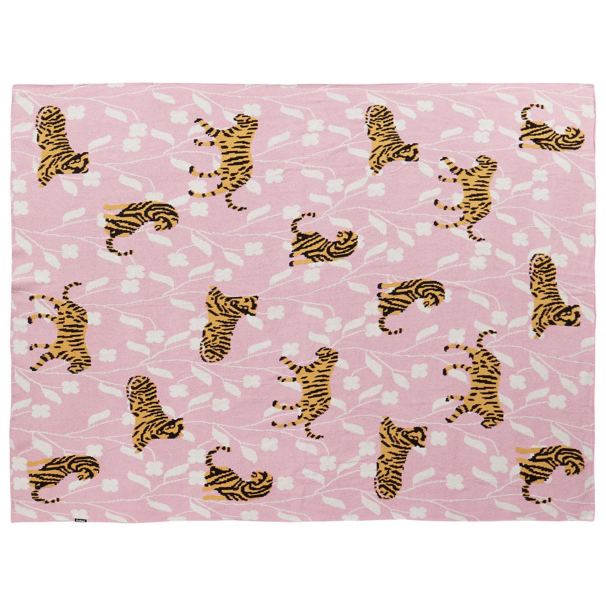 KUSCHELDECKE Baumwolle 130/170 cm Bunt Nerai - Pink/Multicolor, Textil (130/170cm) - Beliani