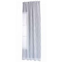 VORHANG VALENCIA HxB 245x140 cm Natur Waves - Weiß, Textil (145/245cm) - Gardinenbox