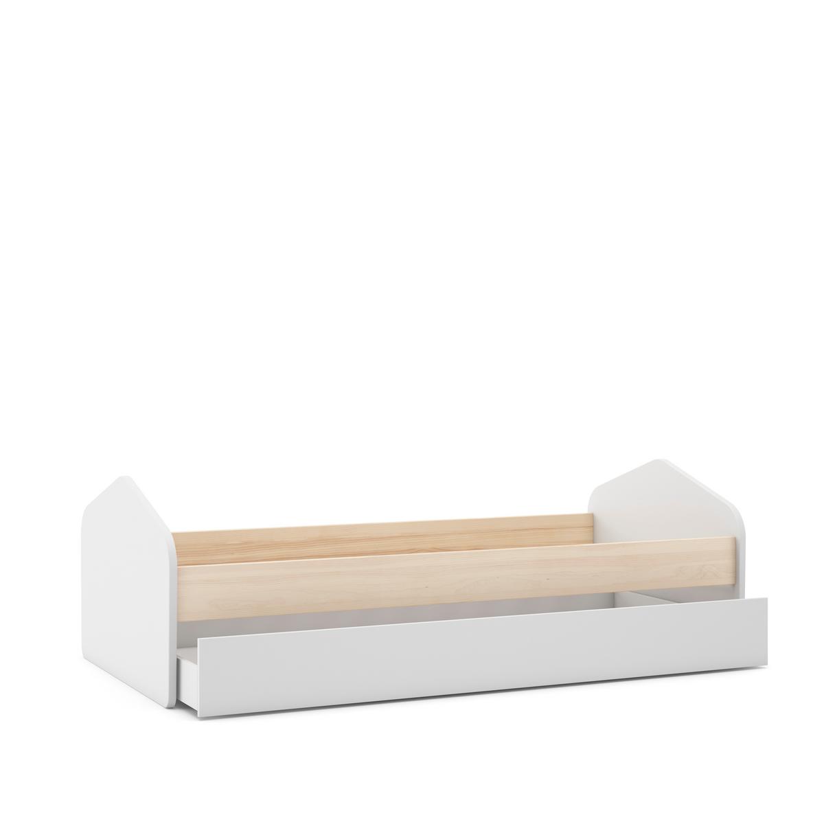BETT Estefania Weiß 205.4/100/65 cm - Weiß, Holz (190/90cm) - Calicosy