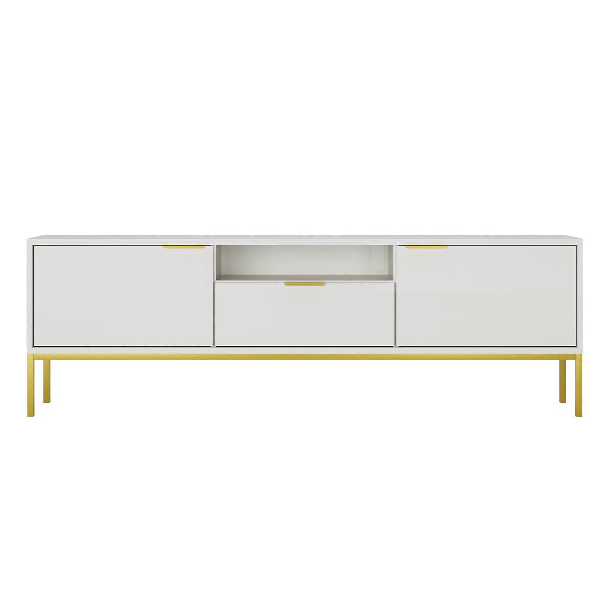 TV-MÖBEL Seattle Weiß - Weiß, Holzwerkstoff (175/56.4/33cm) - Petits-meubles