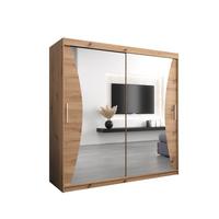SCHWEBETÜRENSCHRANK 200/200/62 2-türig - Silberfarben/Eiche Artisan, Holz/Kunststoff (200/200/62cm) - MÖBEL KRYSPOL