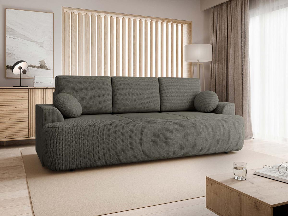 SCHLAFSOFA Velo - Schwarz/Braun, Holz/Kunststoff (248/94/110cm) - MIRJAN24