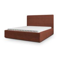 POLSTERBETT MIRETTI 180x200 cm mit Bettkästen - Braun - Braun, Holz (180/200cm) - MASSENO