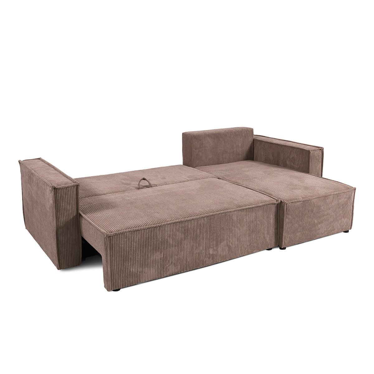 ECKSOFA Ezekiel 3 Sitzplätze Gelb - Gelb, Holz (236/145cm) - Petits-meubles