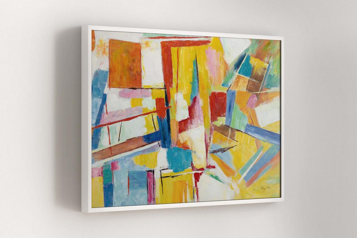 ACRYLBILD HANDGEMALT 120/80 cm - Multicolor, Holz/Textil (120/80cm) - KUNSTLOFT
