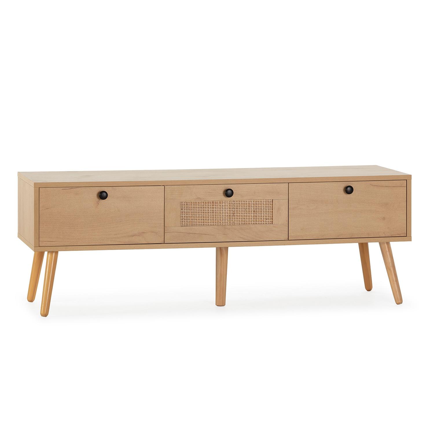 TV-ELEMENT Bella 3 Türen Eiche farbe - Honigeiche, Holzwerkstoff (120/41/39cm) - VS Venta-stock