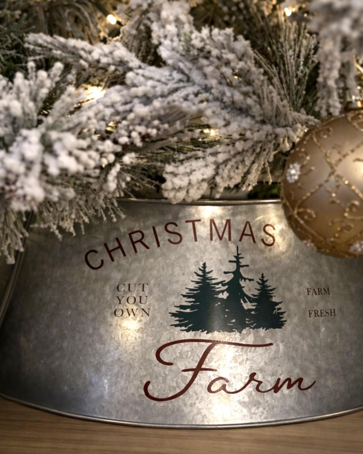 WEIHNACHTSBAUMKRAGEN 25 cm Silber Rovaniemi - Silberfarben, Metall (25cm) - Beliani