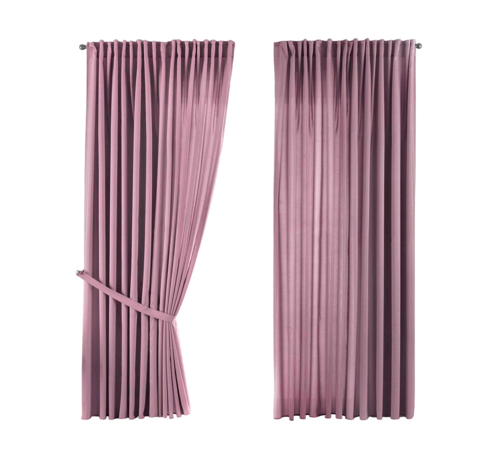 SCHLAUFENGARDINE 2ER SET »Jena« HxB 250x300 cm Altrosa - Rosa, Textil (300/250cm) - Gardinenbox