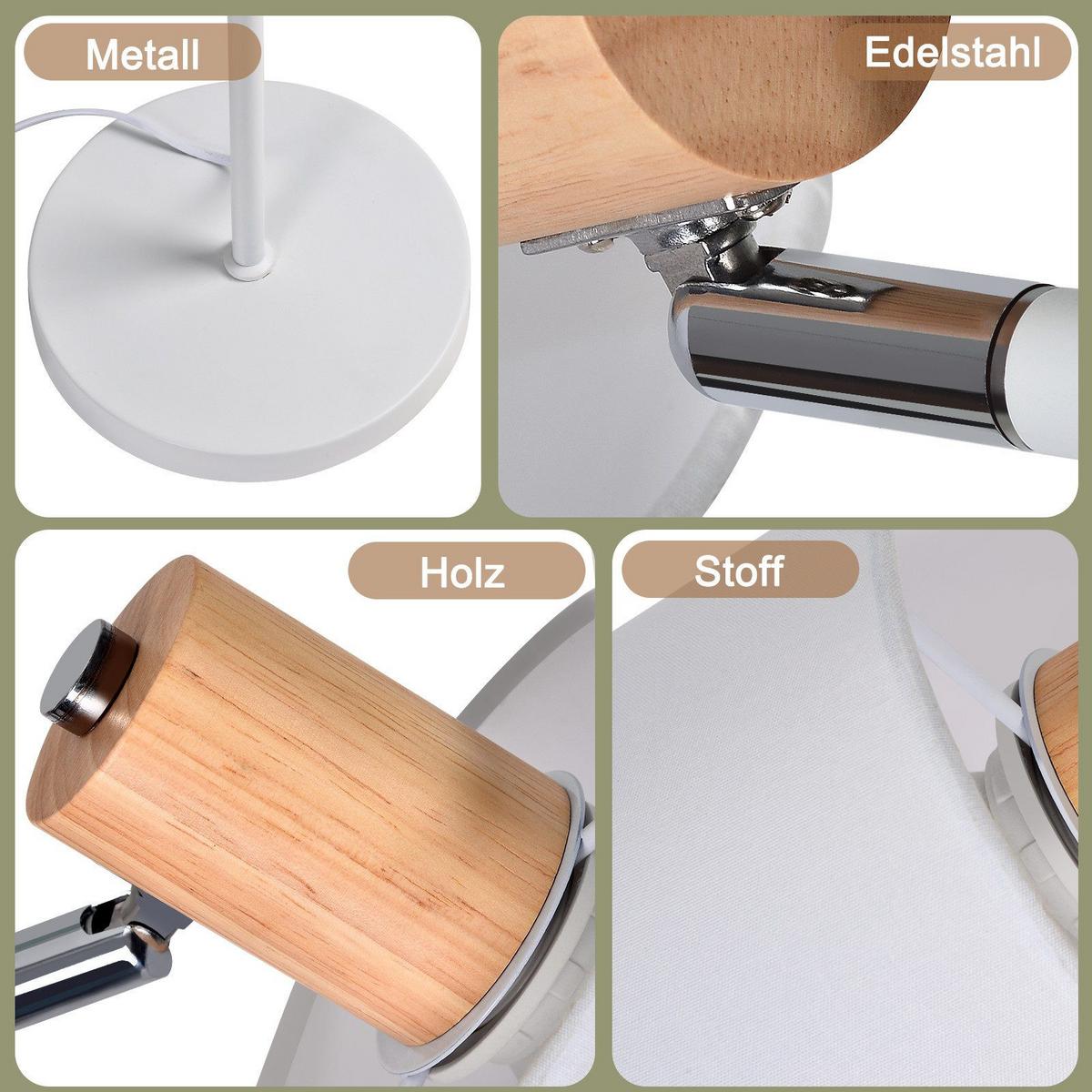 STEHLAMPE Yamada 27/22/145cm - Eschefarben, Metall (27/22/145cm) - Nettlife