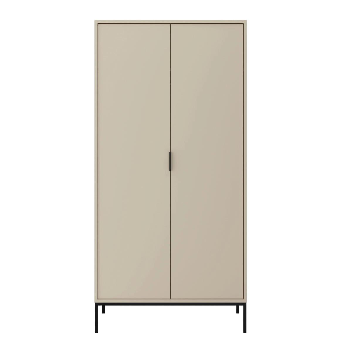 SCHRANK 2 Türen Seattle Kaschmir - Beige, Holzwerkstoff (100/205.4/55cm) - Petits-meubles