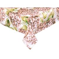 TISCHDECKE Landlust-Hortensie burgundy-rose 110/110 cm - Hellrosa/Dunkelrosa, Textil (110/110cm) - beties Heimtextil