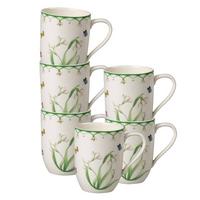 BECHER MIT HENKEL Colourful Spring bunt 340 ml 6er Set - Multicolor, Keramik (0.34L) - Villeroy & Boch