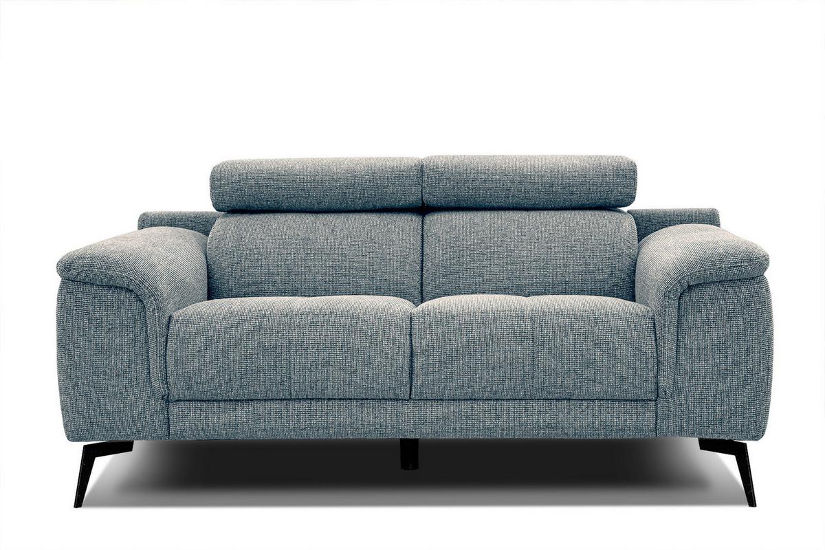 SOFA FIERO 2-Sitzer, mintgrün - Schwarz/Mintgrün, Holzwerkstoff/Textil (170/82/103cm) - Wozimo