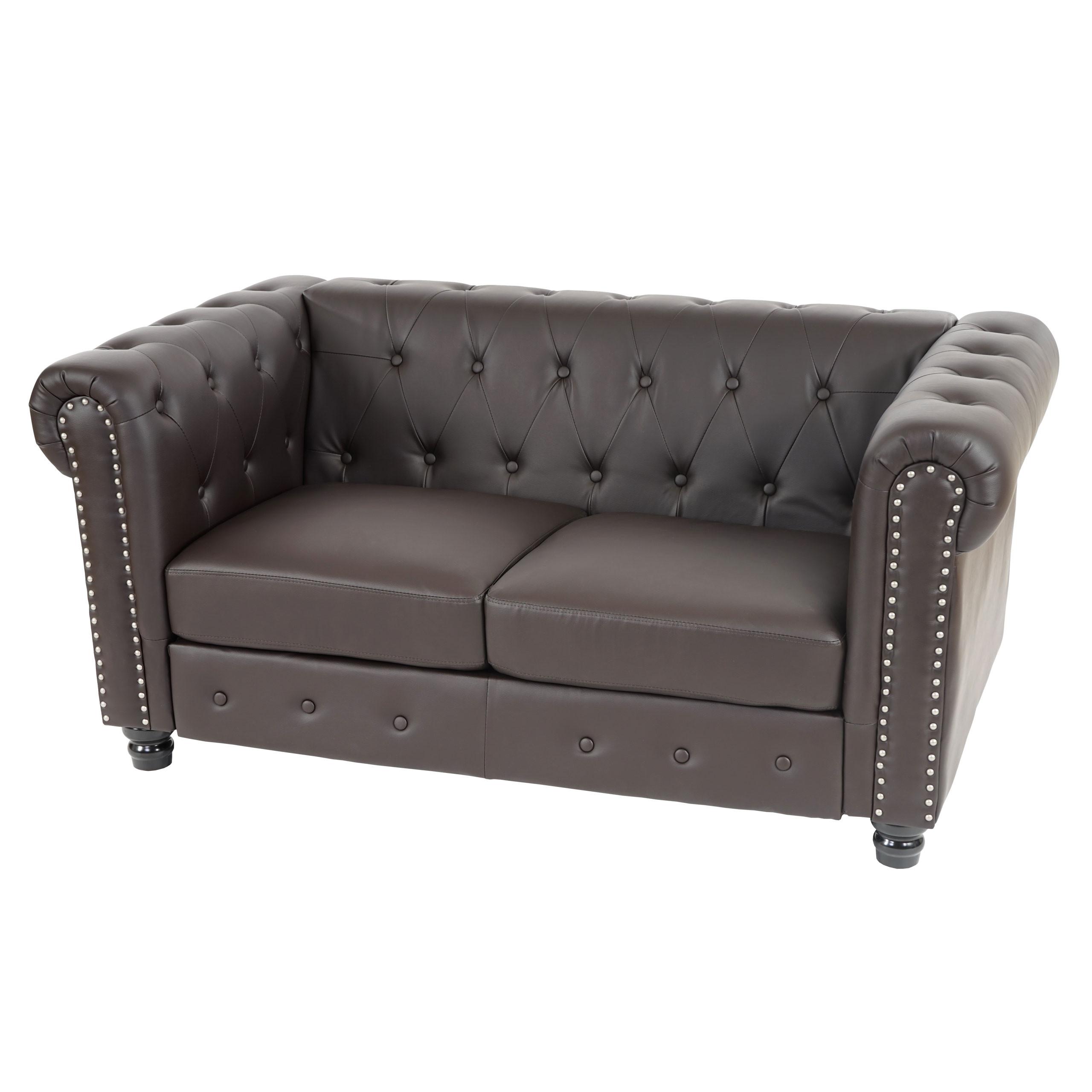 2-SITZER SOFA LOUNGESOFA Braun - Braun, Textil (160/74/90cm) - MCW