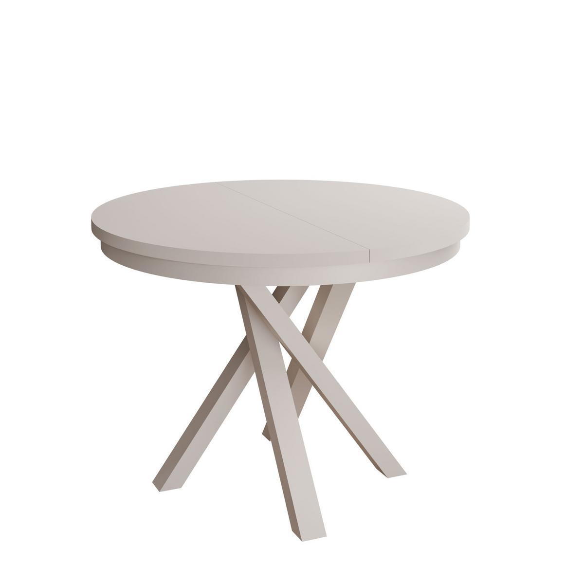 ESSTISCH LUMI, Kaschmir - Kaschmir, Holzwerkstoff (100/100/75cm) - Lookway