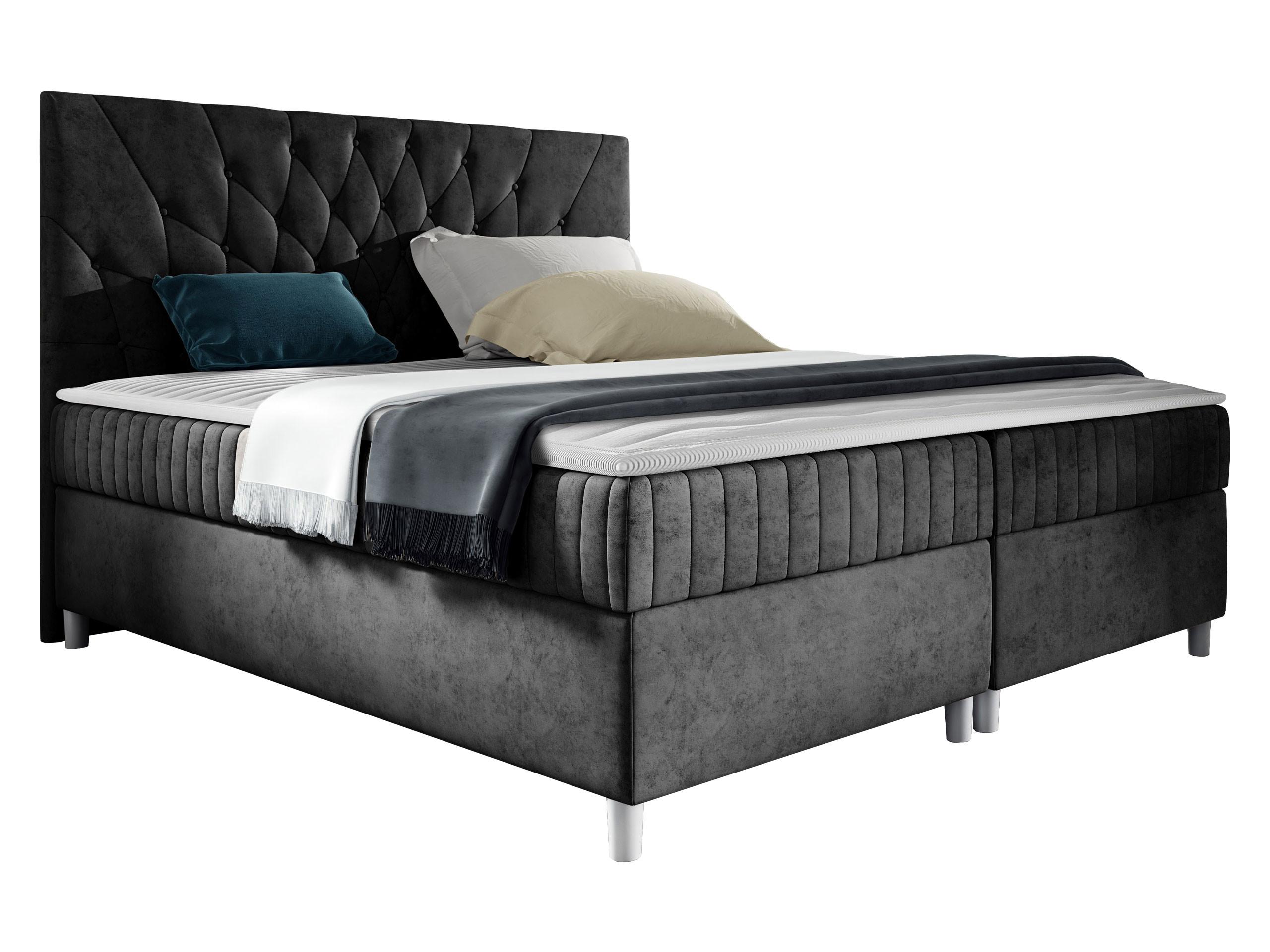 BOXBETT Prowansja - H3 - Schwarz, Holz (160/200cm) - MIRJAN24