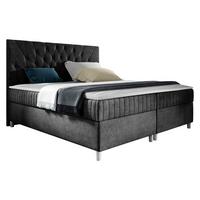 BOXBETT Prowansja - H3 - Schwarz, Holz (160/200cm) - MIRJAN24