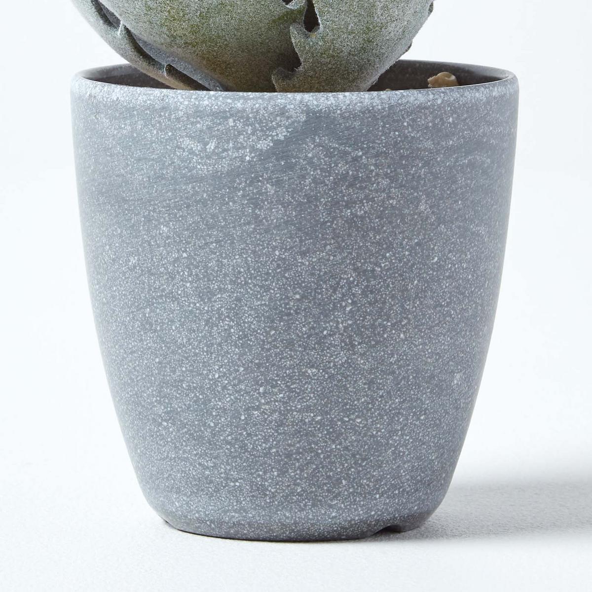 KUNSTPFLANZE Aloe vera im Deko-Topf, 21 cm - Grün, Kunststoff (21cm) - Homescapes