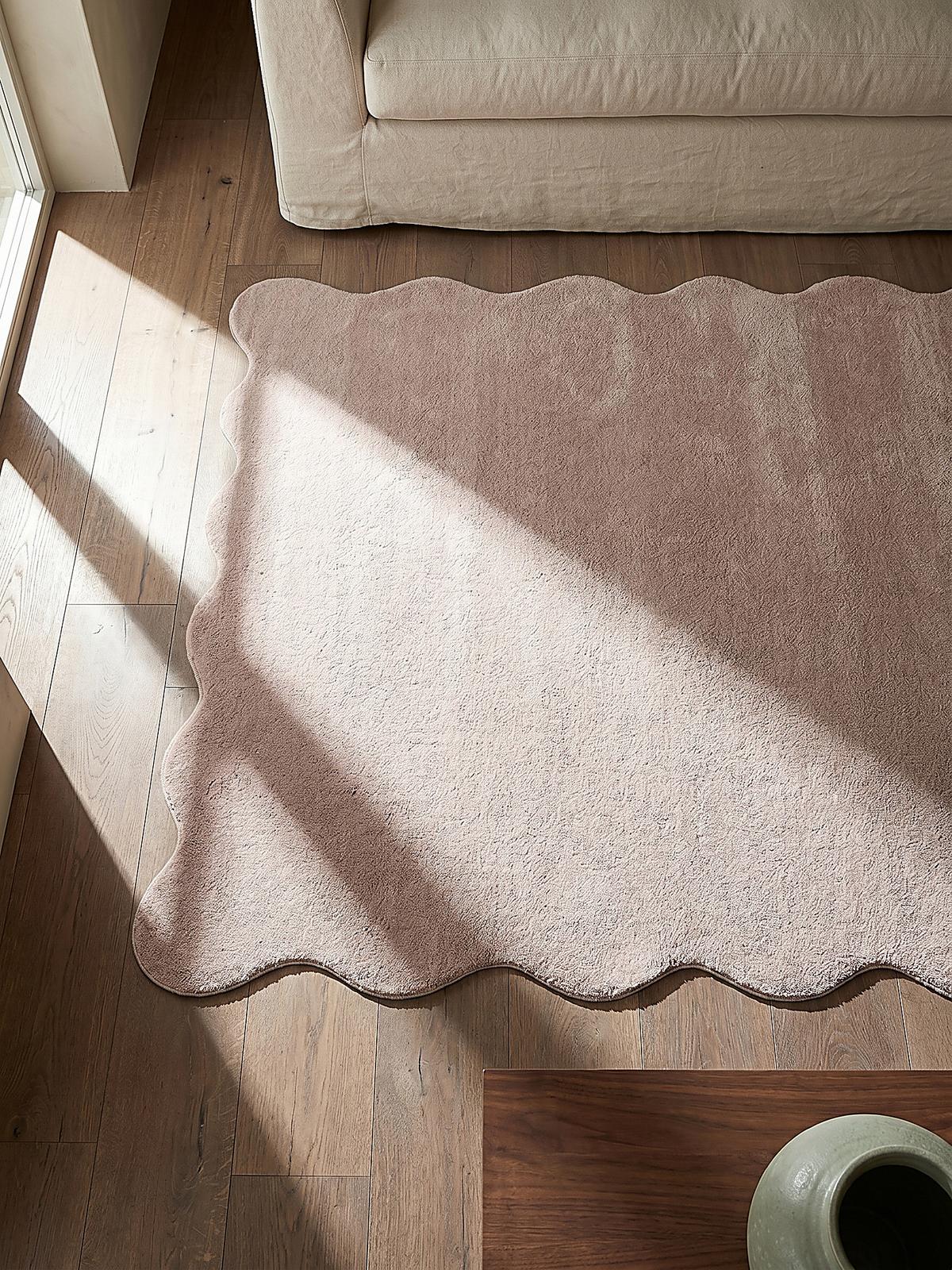 HOCHFLORTEPPICH Antirutsch Uni TIRSO Polyester Puderrosa 160 x 220 cm - Rosa, Textil (160/220cm) - KADIMA DESIGN