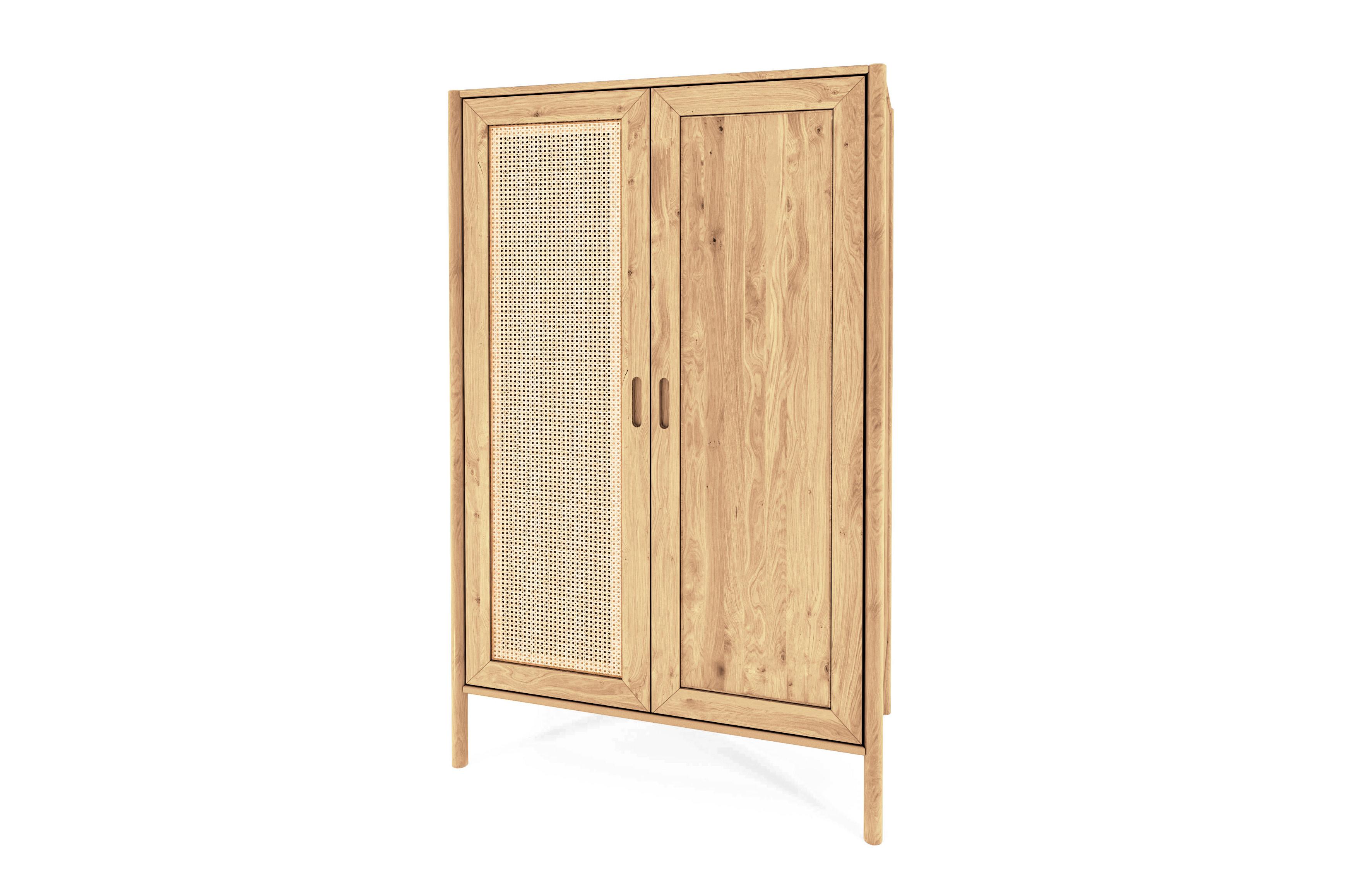 KLEIDERSCHRANK INA Wildeiche - Beige, Holz (108/175/60cm) - byoak