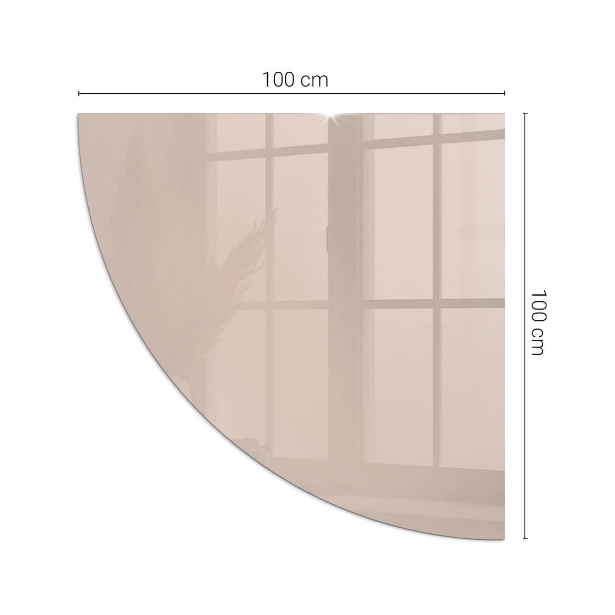 GLASPLATTE für Kamin 100x100 cm - Orange, Glas (100/100/0.4cm) - TULUP