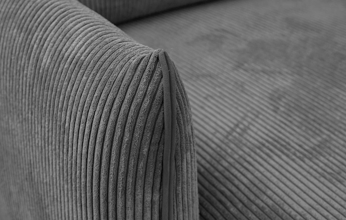 ECKSOFA TAUER 3-Sitzer, dunkelgrau - Dunkelgrau/Schwarz, Holzwerkstoff/Kunststoff (173/206cm) - Wozimo