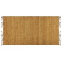 KURZFLOR-TEPPICH Lunia 150/80 cm - Gelb, Naturmaterialien (80/150cm) - Beliani