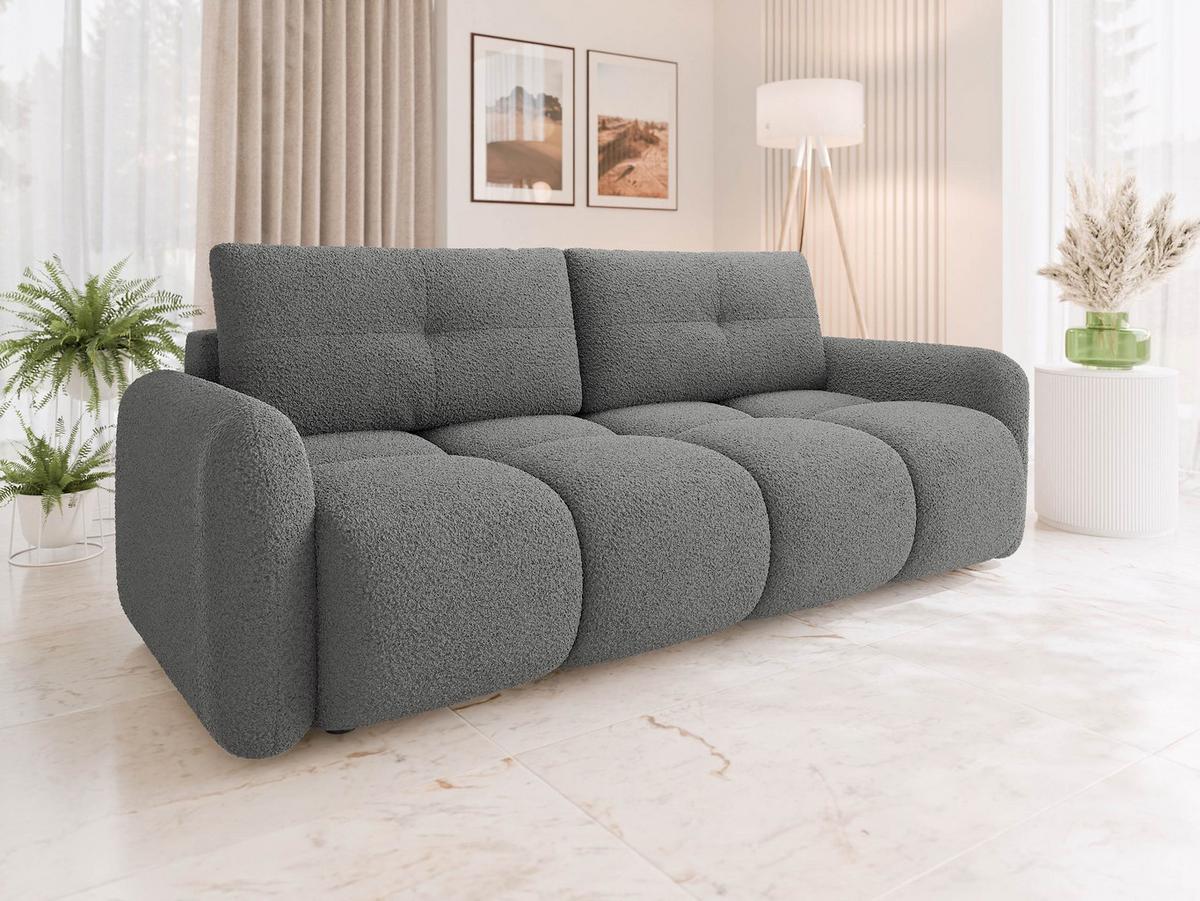 SCHLAFSOFA Sandy - Greige/Schwarz, Holz/Kunststoff (232/94/121cm) - MIRJAN24